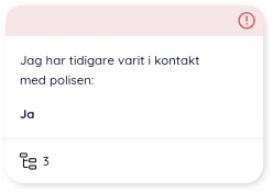 Grupperade frågor, hopfällt