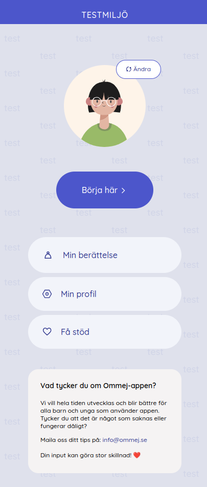 Testmiljö - barnapp